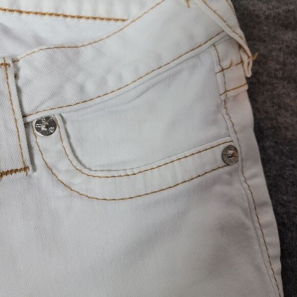 Vtg True Religion Womens 28×33 Skinny Jeans Flap Pockets Thick Stitch Low Raise - Picture 12 of 13